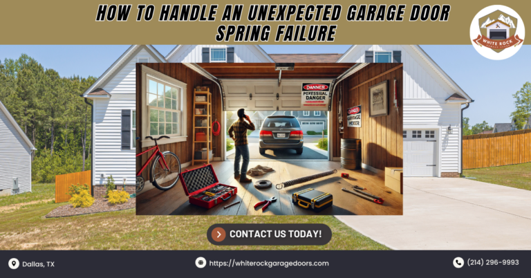How to Handle an Unexpected Garage Door Spring Failure 1 White Rock Garage Doors 1 1